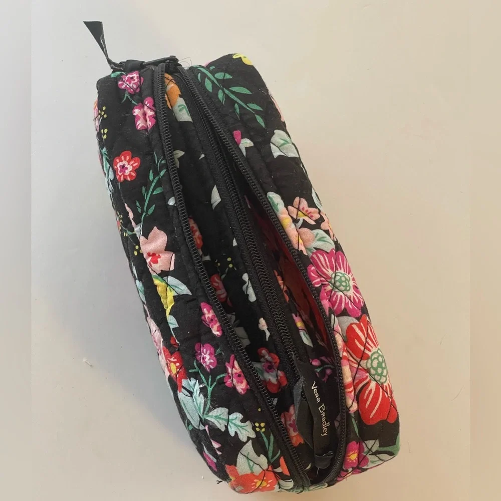 Pair of Vera Bradley Tangerine‎ Twist Cosmetic Toiletry Bags